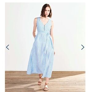 Hatley linen striped dress